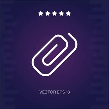 Attachment one vector icon Stock Illustration