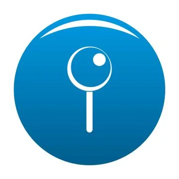 Attachment pin icon blue vector Stock Illustration
