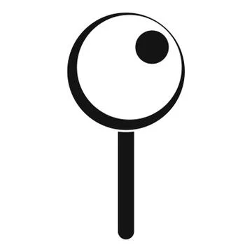 Attachment pin icon, simple style. Stock Illustration