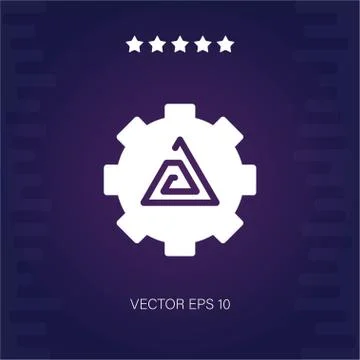 Attachment settings four vector icon Stock Illustration