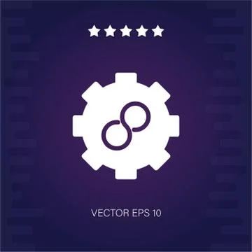 Attachment settings three vector icon Illustrazione stock