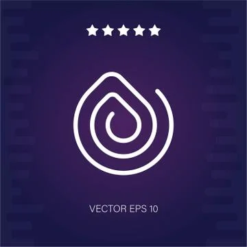Attachment seven vector icon Stock Illustration