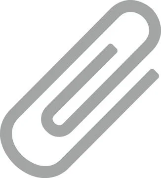 Attachment sign color vector | Attachment file | Clip sign Illustrazione stock
