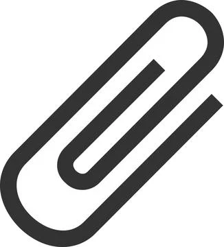 Attachment sign in vector | Attachment file | Clip sign Stock Illustration