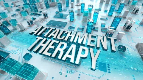 Attachment Therapy with medical digital technology concept Stock Footage 107401535