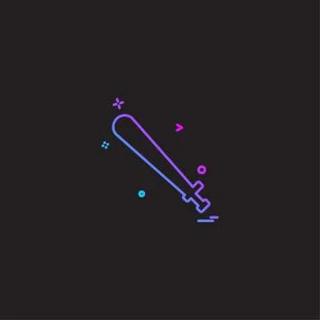 Attack battle fight kill sword icon vector design Stockillustratie