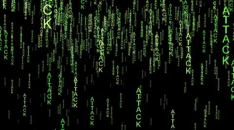 Attack data on the web concept 写真素材