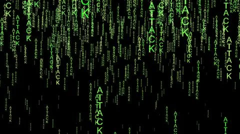 Attack data on the web concept Stock Photos