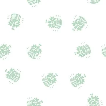 Attack database glyph seamless pattern Illustrazione stock