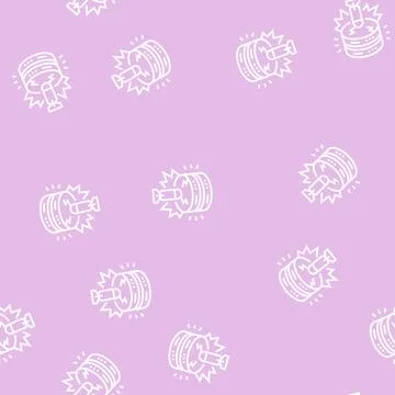 Attack database line seamless pattern Stock Illustration