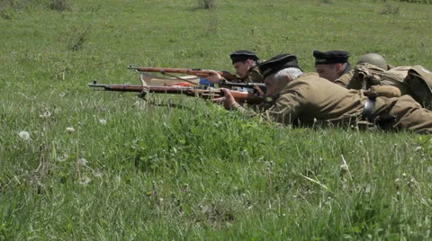 Attack. Editorial Stock Footage 25851177