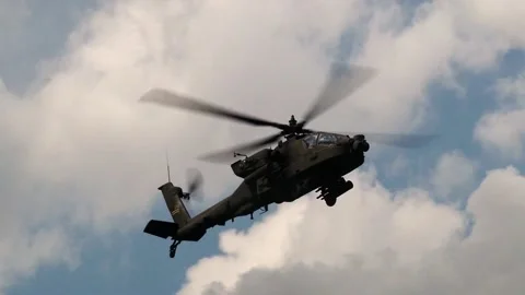 Attack Helicopter Video stock 168387899