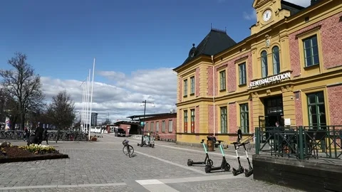 Attack, Linköping central station Stock Footage 194703541