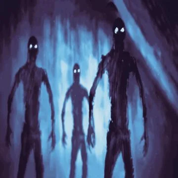 Attack mummies inside tomb. Stock Illustration