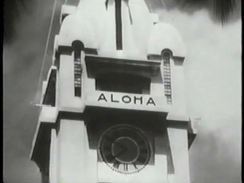 The attack on Pearl Harbor happens without warning during the 1940s Stock Footage 75306839
