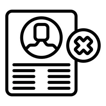 Attack profile icon outline vector. Internet account Stock Illustration