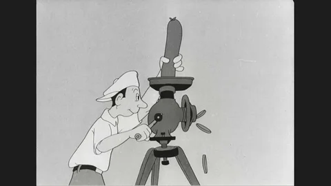 Attack rumors spread among the people - 1944 Stock Footage 87611285