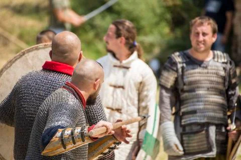 Attack with a spear Stock Photos