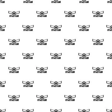 Attack star team pattern seamless vector Illustrazione stock