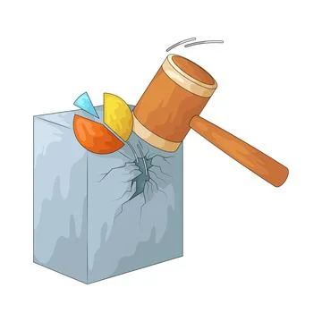 Attack strategy illustration Illustrazione stock