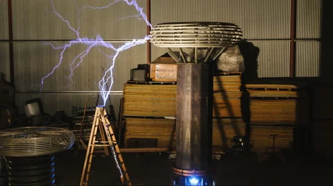 Attack of the Tesla Coil Stock Footage 54720237