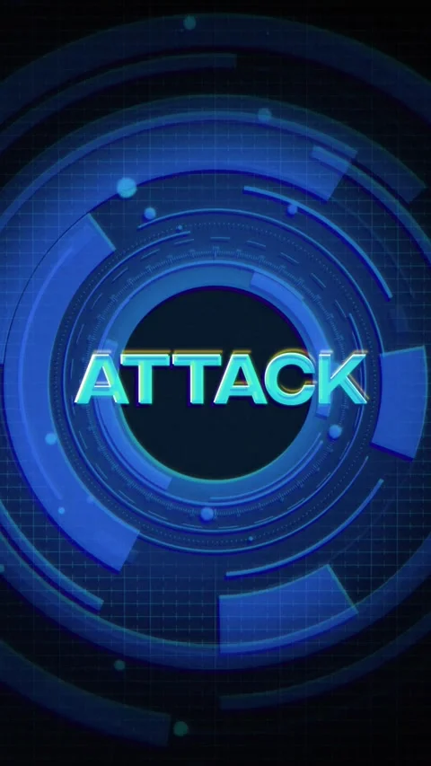 Attack Text Tech Background VERTICAL Definition 스톡 동영상 339294069