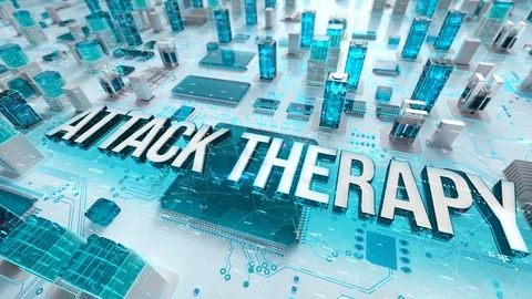 Attack Therapy with medical digital technology concept Video stock 107401555