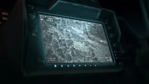 Attacking the tracked down enemy military tank with a deadly rocket missile Stock Footage 237512400