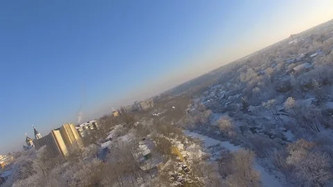 Attempt to landing the drone at strong interference area Stock Footage 120779733