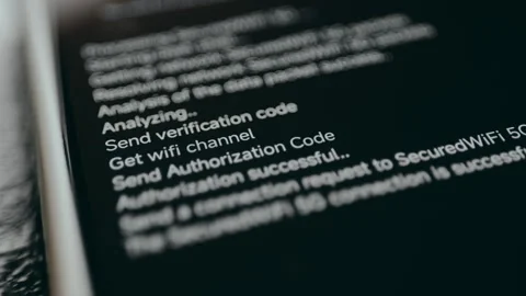 Attempting to join a specific Wi Fi network, network penetration , ethical Stock Footage 329282750