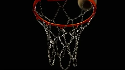 Attempts to throw the ball into the ring. Basketball hoop. Battle for the ball. Stock-Footage 165740225