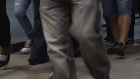 Attendees walking at the RuPaul's DragCon event Stock Footage 84508041