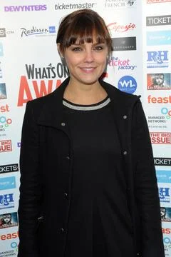  Attends the Whatsonstage.com Awards 2014 Launch Party Café de Paris, 3-4 .. 스톡 사진