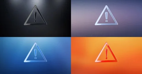 Attention 3d Icon Stock Footage 69779631