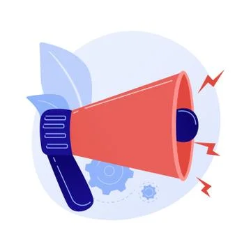 Attention attraction vector concept metaphor Stock Illustration