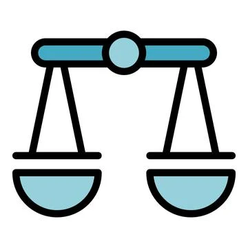 Attention balance icon vector flat Stock Illustration