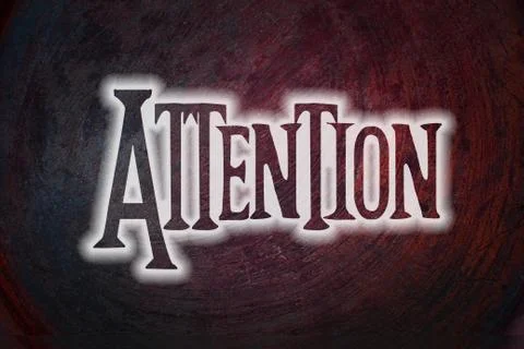 Attention concept Stock Illustration