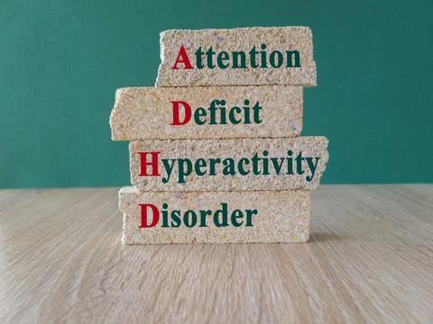 Attention deficit hyperactivity disorder ADHD concept. Stock Photos