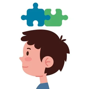 Attention deficit hyperactivity disorder child Ilustración de archivo