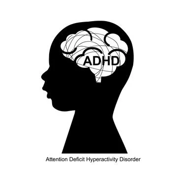 Attention Deficit Hyperactivity Disorder icon, vector illustration Stock Illustration