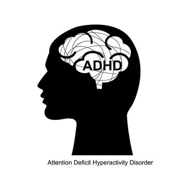 Attention Deficit Hyperactivity Disorder icon, イラスト素材