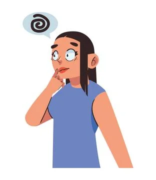 Attention deficit hyperactivity disorder woman design Stock Illustration