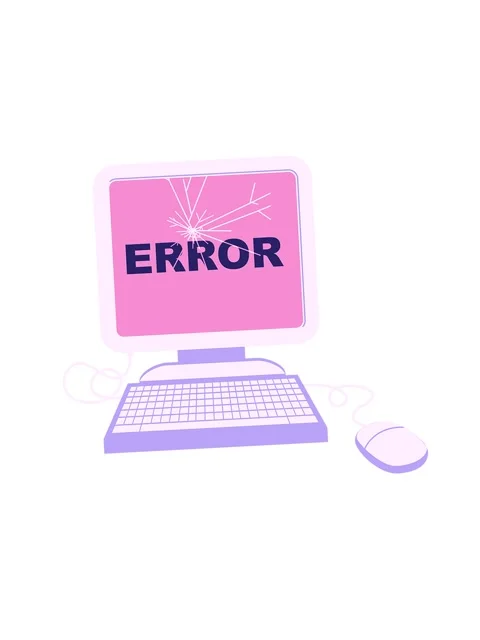 Attention grabbing animation of a broken computer graphic vector illustrati.. Stock Footage 324238253