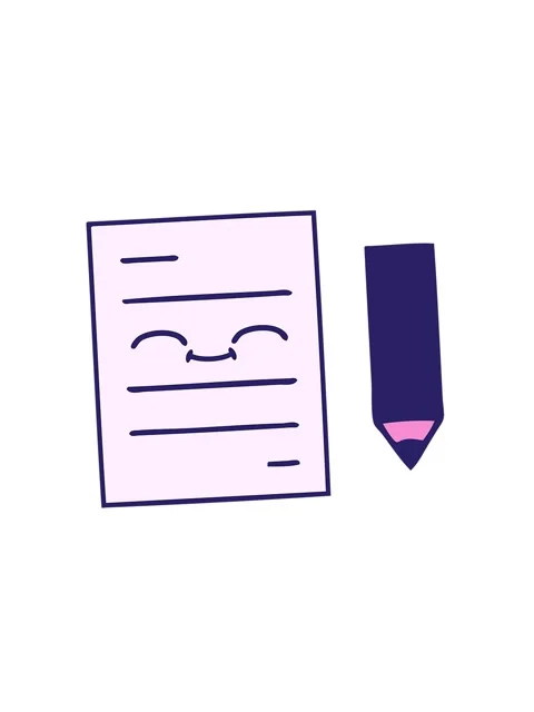 Attention grabbing animation of cartoon of a test paper Stock Footage 324289560