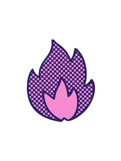 Attention grabbing animation of comic book cartoon of a fire Stock Footage 324337737