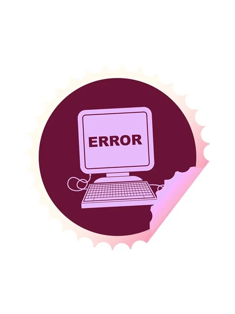 Attention grabbing animation of computer error vector illustration circular.. Stock Footage 324288641