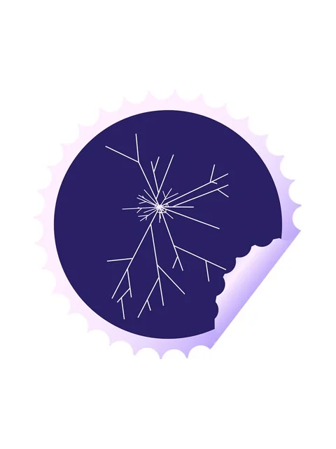 Attention grabbing animation of cracked screen graphic vector illustration .. Stock Footage 324435794