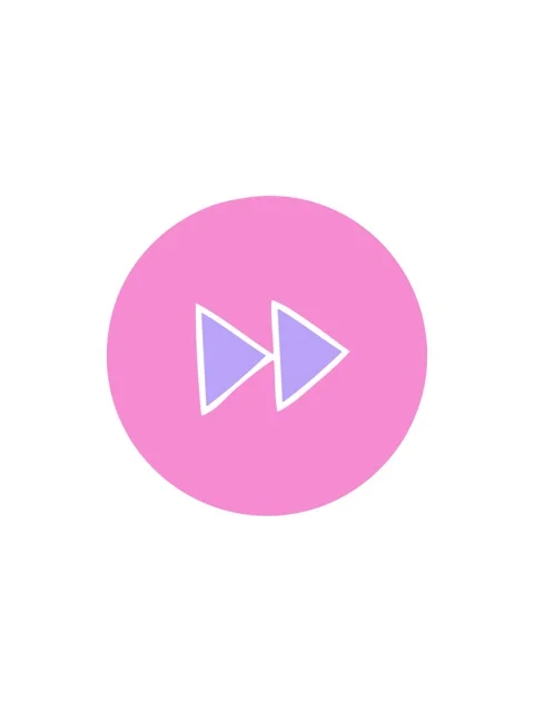 Attention grabbing animation of flat symbol of a fast forward button icon Stock Footage 324136258