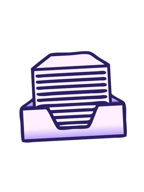 Attention grabbing animation of gradient shaded cartoon of a stack of offic.. Stock Footage 324049722