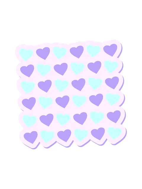 Attention grabbing animation of hearts repeat pattern sticker Stock Footage 324109526